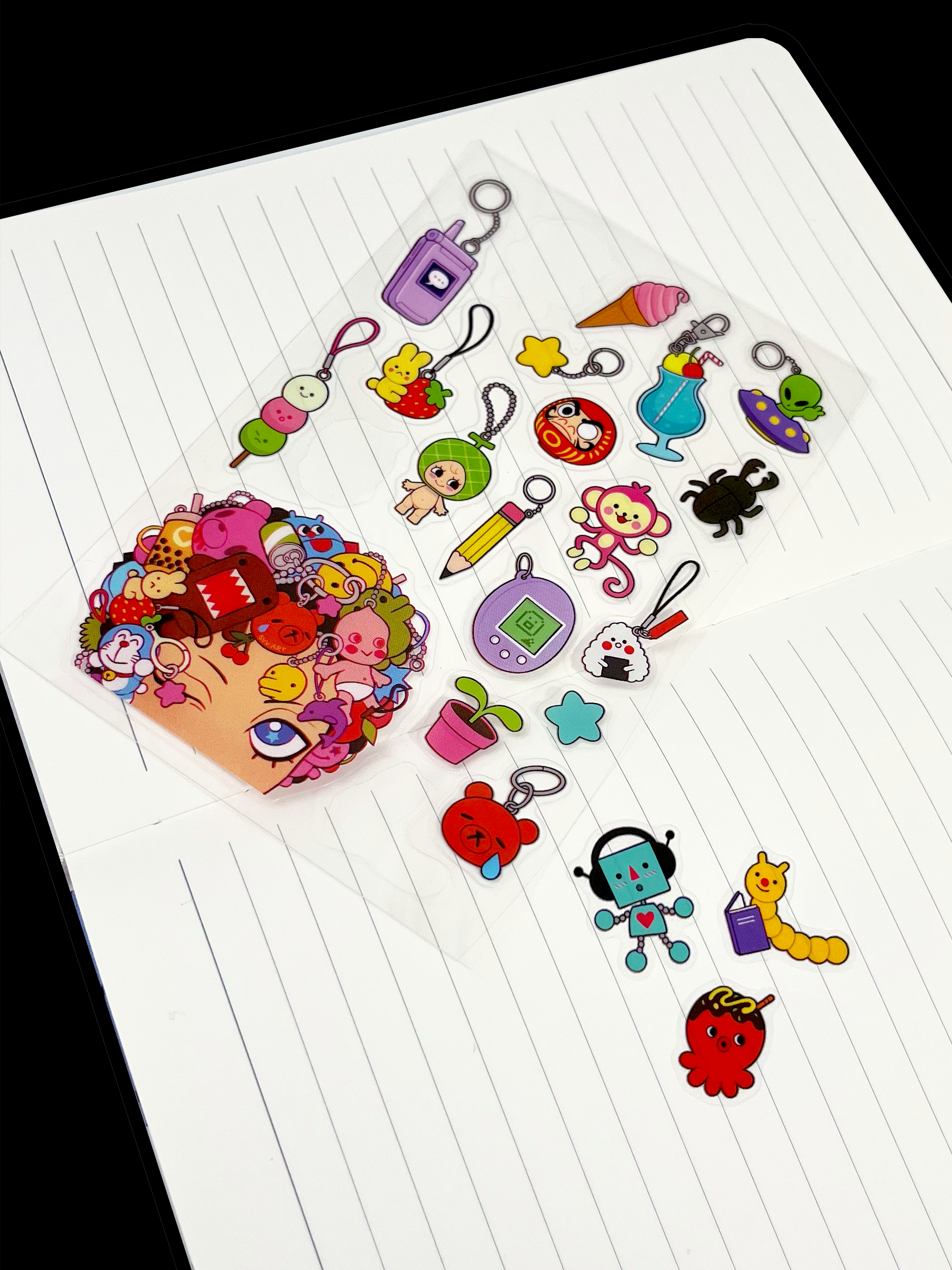 'Trinkets Collection' Clear Sticker Sheet