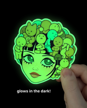 'Ghost Friends' Glow-in-the-dark Vinyl Sticker